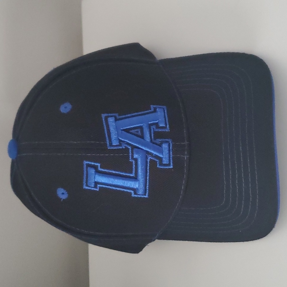 LA Baseball Cap - black and blue